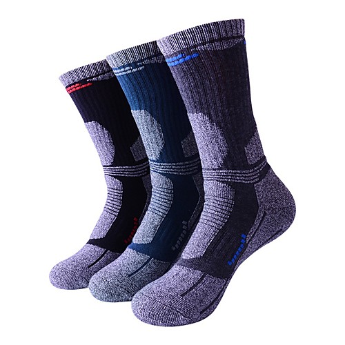 

R-BAO Men's Athletic Sports Socks Ski Socks Camping / Hiking Hunting Ski / Snowboard Cushion Breathability High Elasticity Cotton Ankle Socks Ski Wear / Winter / Patchwork / Stretchy