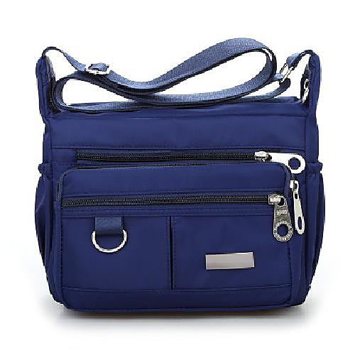 

crossbody bag for women waterproof nylon shoulder bag messenger bag casual purse handbag 2020 new (deep blue)
