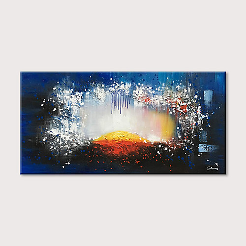 

Oil Painting Hand Painted Horizontal Abstract Landscape Modern Rolled Canvas (No Frame)