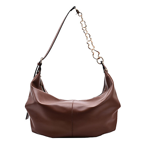 

Women's Bags PU Leather Top Handle Bag Hobo Bag Zipper Daily Handbags Black Khaki Brown