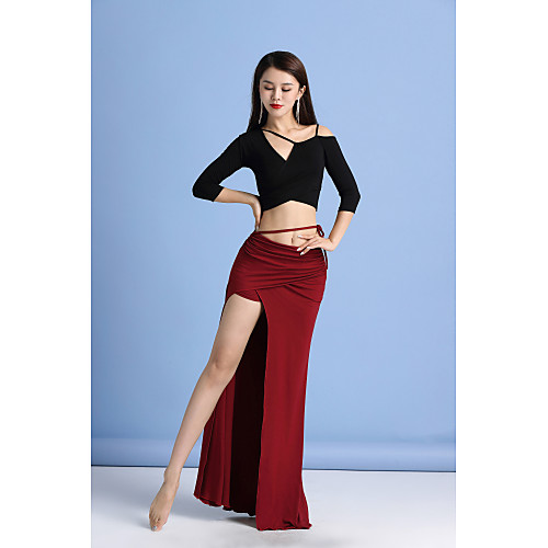 

Belly Dance Skirts Bandage Women's Training Performance 3/4 Length Sleeve High Elastane