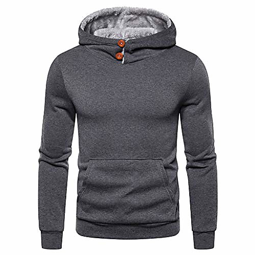 

lucamore men& #39;s autum winter pullover hoodie long sleeve hooded sweatshirt outwear tops blouse