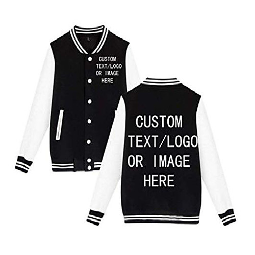 

custom logo print men's women's varsity jacket baseball jacket personalized sport coats
