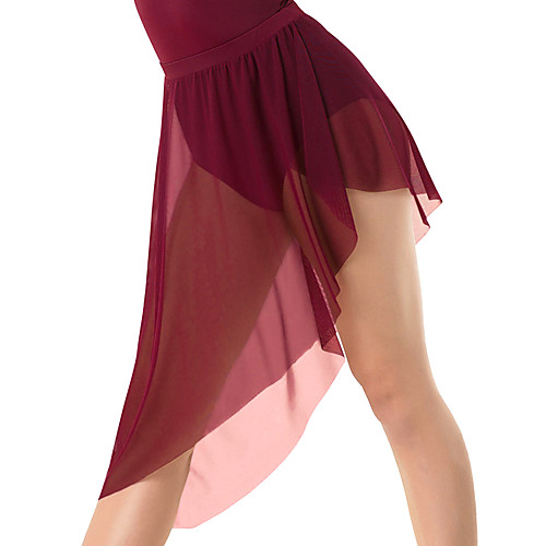 

Ballet Skirts Solid Women's Training Performance High Mesh