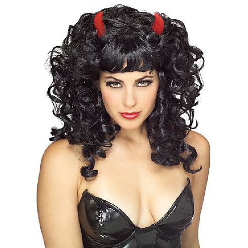 

fabulous devil wig, black, one size