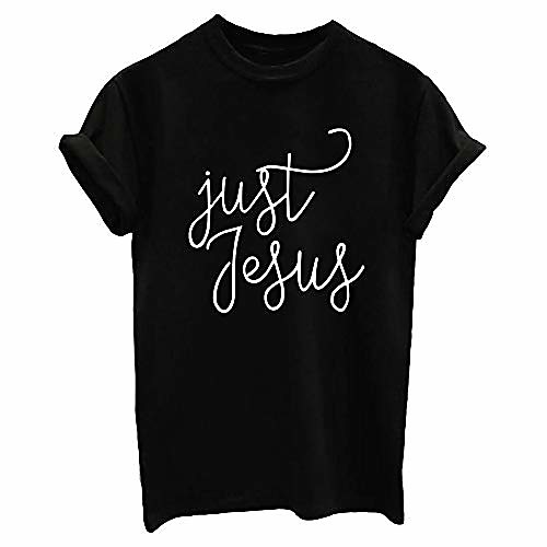 

women jesus graphic t shirts lady clothes black xx-large