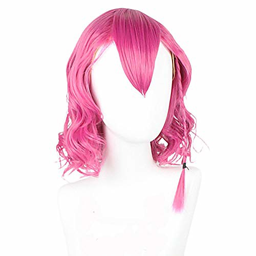 

anime danganronpa kazuichi souda style anime cosplay wig for party halloween(pink)