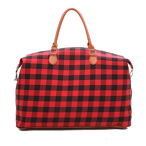 

Women's Bags Polyester Top Handle Bag Zipper Outdoor Handbags Black Red