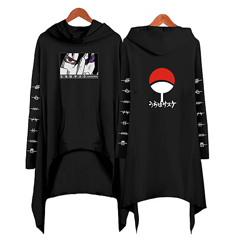 

Inspired by Naruto Cosplay Akatsuki Uchiha Itachi Hoodie Polyester / Cotton Blend Print Printing Hoodie For Women's / Men's