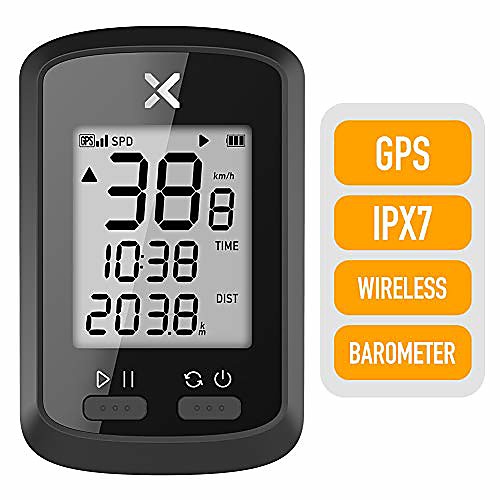 

g gps cycling computer wireless bike speedometer odometer cycling tracker waterproof road bike mtb bicycle bluetooth (combo2)