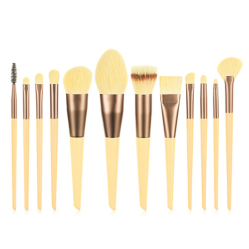 

Professional Makeup Brushes 12pcs Cute Soft Full Coverage Lovely Comfy Wooden / Bamboo for Makeup Tools Blush Brush Foundation Brush Makeup Brush Lash Brush Eyebrow Brush Eyeshadow Brush