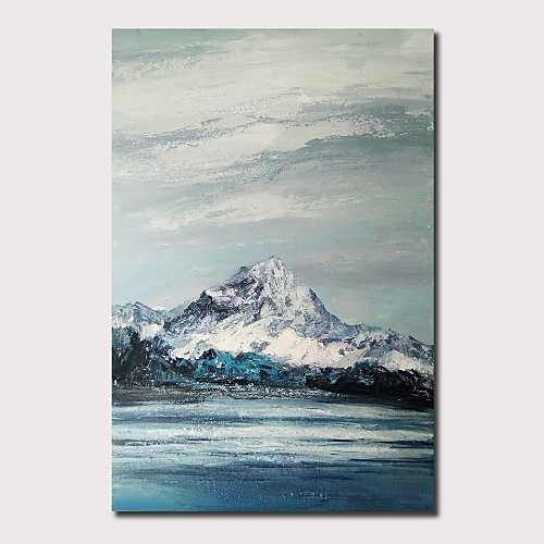 

Oil Painting Hand Painted Vertical Panoramic Abstract Landscape Comtemporary Modern Stretched Canvas
