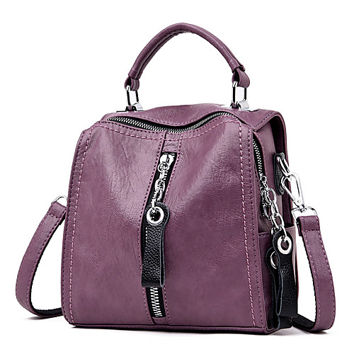 

women fashion leather handbags - purple