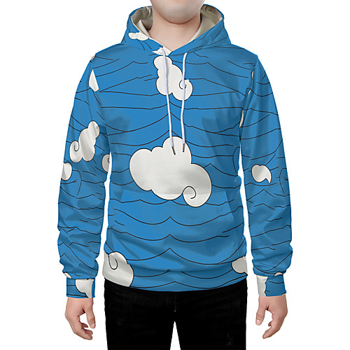 

Men's Pullover Hoodie Sweatshirt Graphic 3D Front Pocket Daily Weekend 3D Print 3D Print Hoodies Sweatshirts Blue