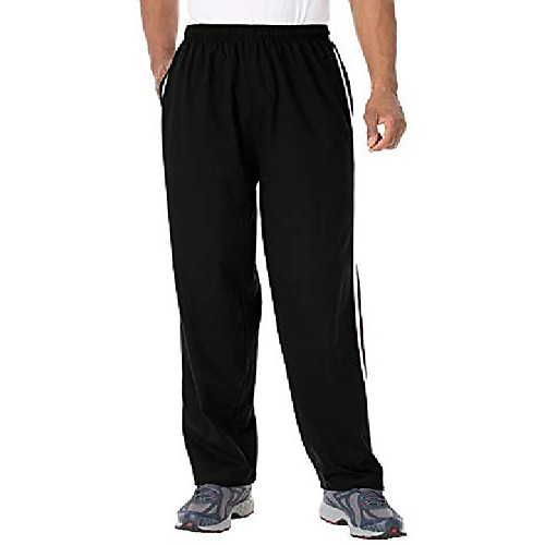 

men's big & tall striped lightweight sweatpants - tall - 4xl, heather royal blue