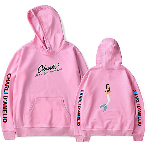 

Inspired by Cosplay Charli D'Amelio Hoodie Polyester / Cotton Blend Print Printing Hoodie For Women's / Men's