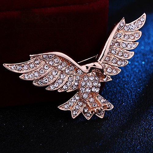 

Wedding Party / Daily Wear Party Accessories Brooches & Pins Rhinestone / Metal / Color Block Rhinestone / Alloy Fashion / Eagle / Creative