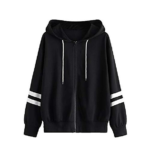 

women colorblock thin cotton jacket with pockets casual zip up hoodies orange x-large