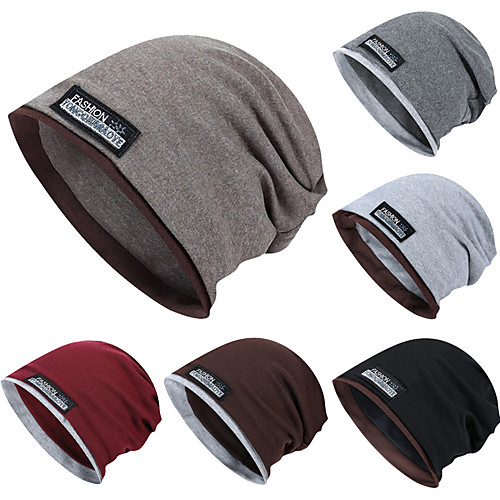 

TCAHCC Men's Women's Hiking Cap Ski Hat 1 Winter Outdoor Thermal Warm Breathable Soft Comfortable Skull Cap Beanie Fashion Wool Corduroy Dark Grey Black Burgundy for Outdoor Exercise Winter Sports