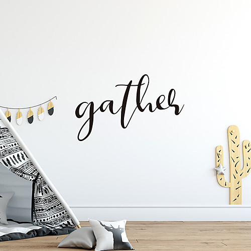 

Gather First Generation Carved English Motto Letter Home Background Decoration Sticker 5433CM