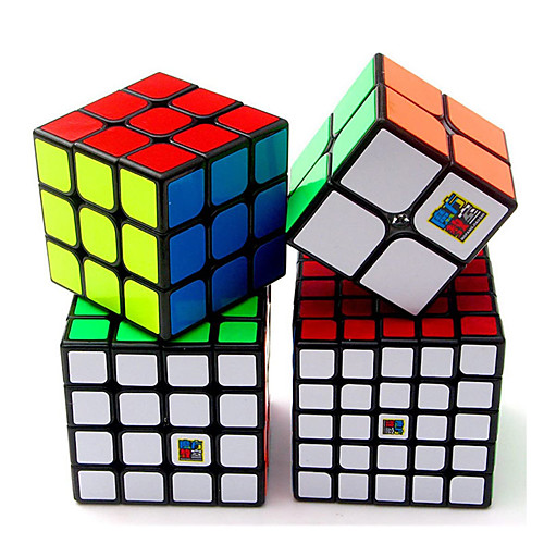 

Speed Cube Set 4 pcs Magic Cube IQ Cube MoYu 222 333 444 Speedcubing Bundle Stress Reliever Puzzle Cube Smooth Office Desk Toys Brain Teaser Kid's Adults Toy Gift