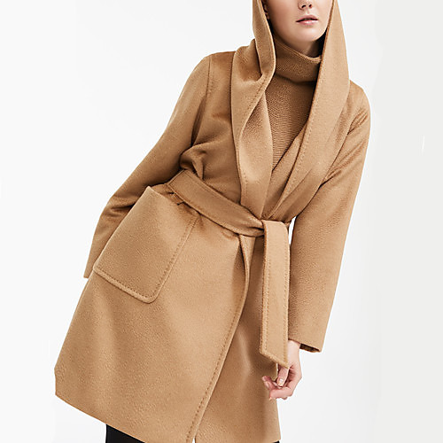 

Women's Solid Colored Active Fall & Winter Coat Long Daily Long Sleeve Acrylic Coat Tops Black