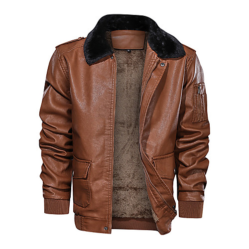 

brown jacket–men's distressed vintage moto cafe racer - genius lambskin real jacket