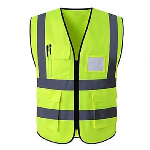 

Reflective Vest Safety Vest Running Gear Breathable Durable Class 2 High Visibility Zipper Reflective Strip With Pockets Portable Lightweight Comfy Versatile for Running Cycling / Bike Jogging Dog