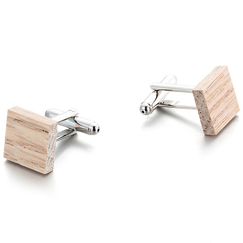 

Personalized Customized Cufflinks Geometrical Gift Daily 1pcs Silver