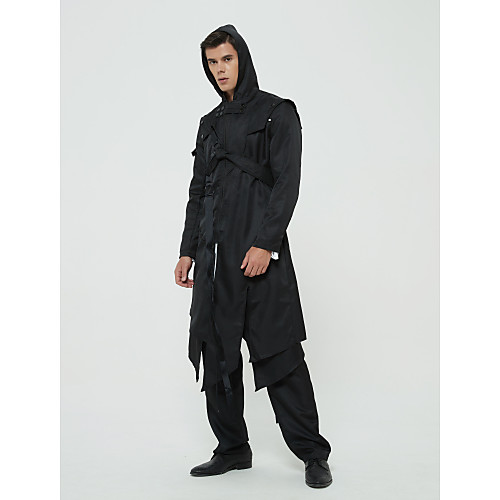 

Plague Doctor Retro Vintage Steampunk Coat Masquerade Tuxedo Men's Costume Black / Coffee / Gray & Black / Black Vintage Cosplay Party Halloween Long Sleeve
