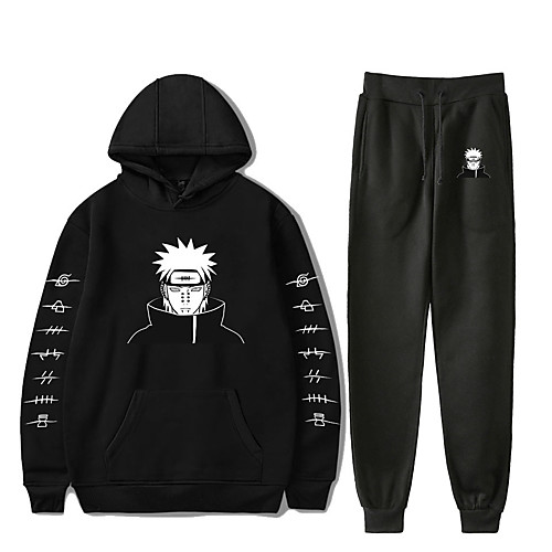 

Inspired by Naruto Cosplay Akatsuki Pain Pants Outfits Polyester / Cotton Blend Print Printing Pants For Women's / Men's / Hoodie / Hoodie