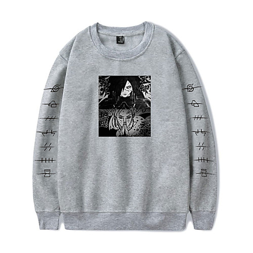 

Inspired by Naruto Cosplay Akatsuki Uchiha Hoodie Polyester / Cotton Blend Print Printing Hoodie For Women's / Men's