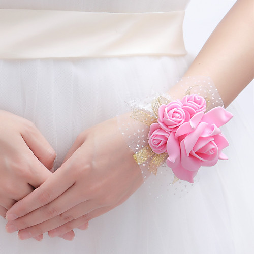 

Wedding Flowers Wrist Corsages Wedding Fabrics 0-10 cm