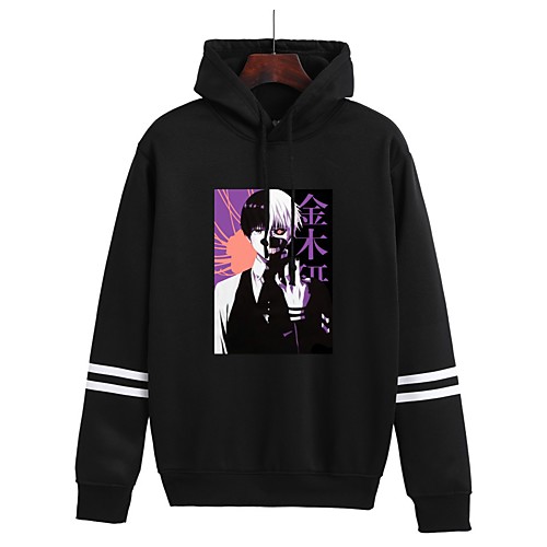 

Inspired by Tokyo Ghoul Kaneki Ken Hoodie Polyester / Cotton Blend Graphic Prints Printing Hoodie For Women's / Men's