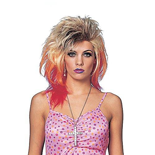 

women's 80's glam wig, multi, one size