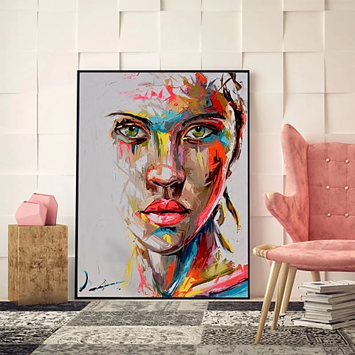

100% Hand painted Graffiti Women Portrait Oil Painting Home Decor Canvas Decorative Wall Art Pictures Cuadros For Living Room Bedroom