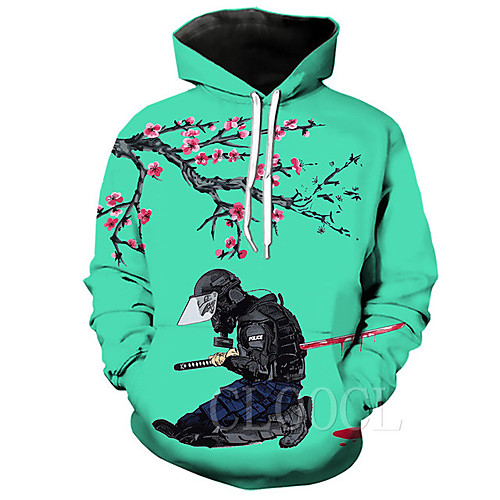 

Inspired by Cosplay Samurai Cosplay Costume Hoodie Terylene Graphic Printing Hoodie For Women's / Men's