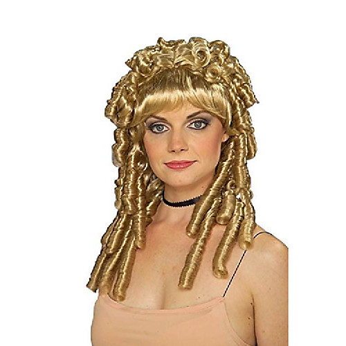 

women's medieval curls nellie wig, blonde, one size