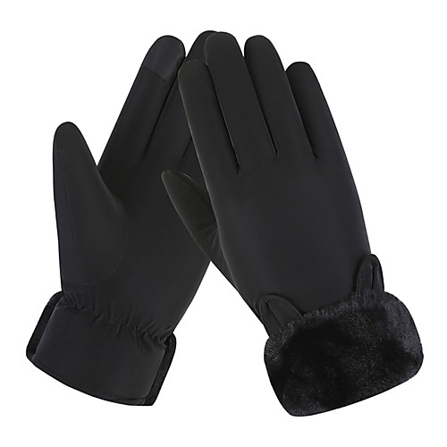 

women warm gloves waterproof windproof winter touch screen thick fleece lining skiing outdoor sports
