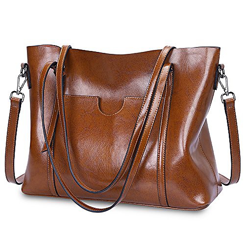 

Women's Bags PU Leather Tote Top Handle Bag Zipper Causal Outdoor Handbags Light Blue Wine Pink Black