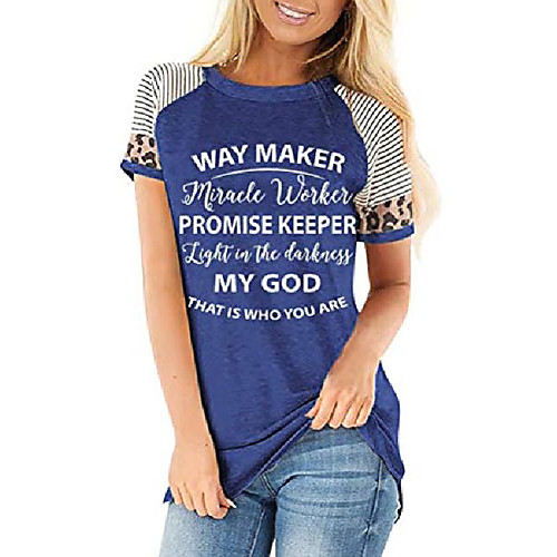 

way maker miracle worker promise keeper light in the darkness my god this is who you are t-shirt (2-blue,m)