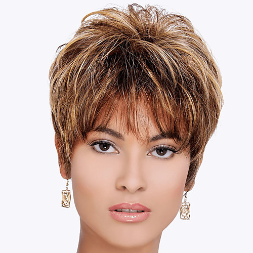 

Synthetic Wig Curly Asymmetrical Short Bob Wig Short Brown Synthetic Hair Women's Fashionable Design Exquisite Fluffy Brown