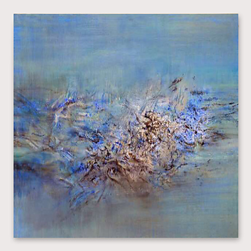 

Oil Painting Hand Painted Square Abstract Modern Stretched Canvas