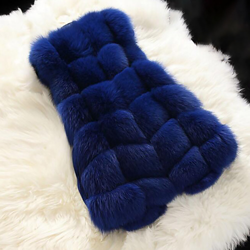 

Sleeveless Coats / Jackets / Vests Faux Fur Wedding / Party / Evening Shawl & Wrap / Women's Wrap With Split Joint / Solid