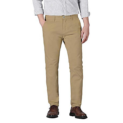 

men's slim fit khaki pants men's tapered chino pants 8801khaki 34x34