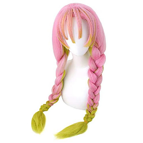 

demon slayer kimetsu no yaiba kanroji mitsuri cosplay wig (pink)