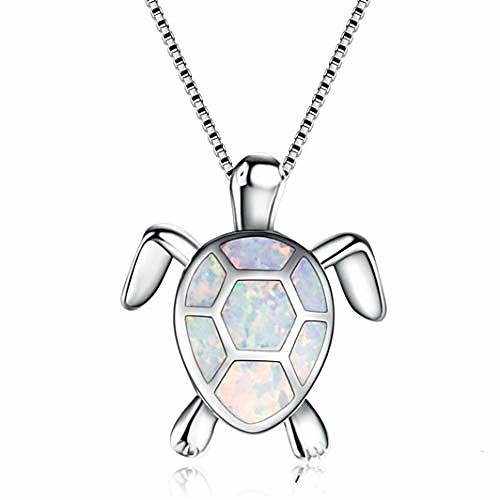 

turtle pendant necklace zircon clavicle chain fashion necklace party jewelry gift for women girl,white