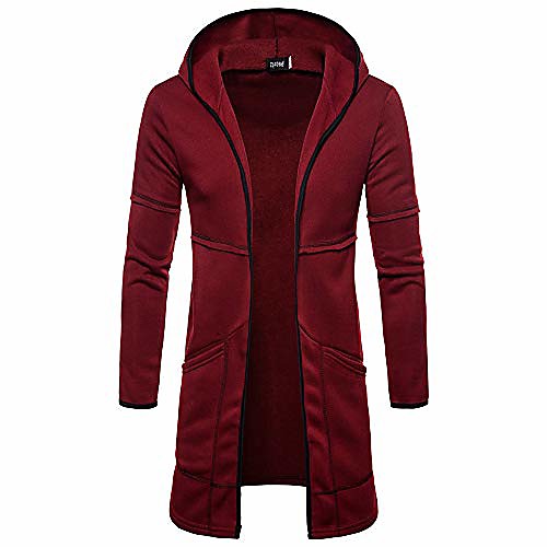 

Men's Hoodie Jacket Hiking Jacket Winter Outdoor Thermal Warm Windproof Breathable Cotton Camping / Hiking Hunting Fishing Black Light Gray Wine