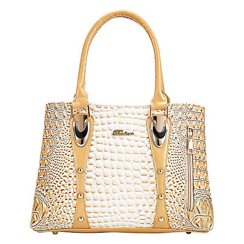

Women's Bags PU Leather Satchel Top Handle Bag Event / Party Date Handbags Wine Black Blue Gold