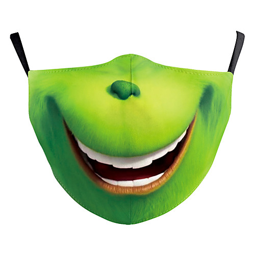 

Face cover Men's Polyester One-Size Green 1pc / pack Adults Anti-UV Daily Punk & Gothic All Seasons